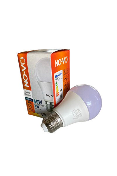 ERD TEKNOLOJİ NOVO 9W BEYAZ LED AMPUL E27 6500K BEYAZ IŞIK