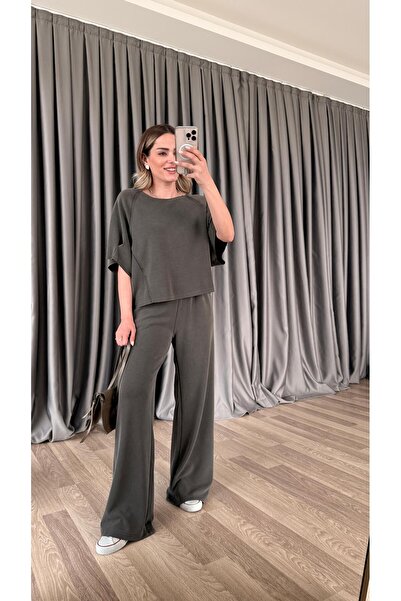 pelin yıldız butik Juno Kısa Kol Kayık Kaya Takım