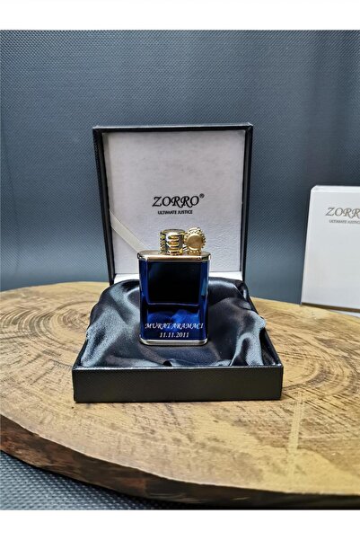 Genel Markalar Kişiye Özel Parlament Mavi Renk Benzinli Pirinç Gövde Çakmak S...