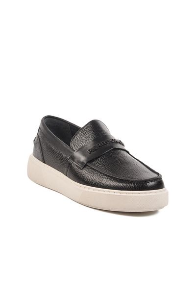 Pierre Cardin Black Genuine Leather Men's Casual Shoes 10499 m