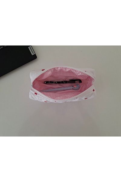 MB Heart Pencil Bag