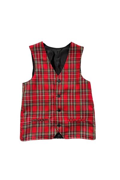 OEM School Vest, Checkered, Red, 6 Years