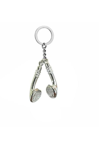 Herşey Nota Unisex Keychain with Dj Headphone Figure