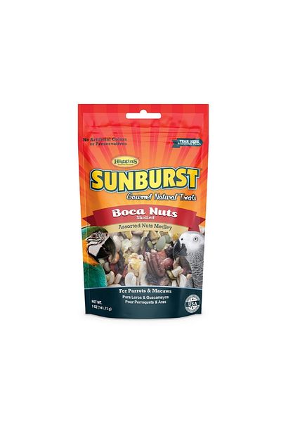 Higgins Sunburst Treats Boca Gourmet Natural Treats for Bird - 5 Oz