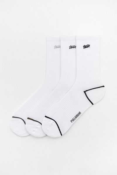 Pull & Bear Pack of 3 pairs of sports socks