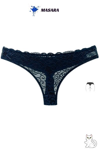 MİSTİRİK Masara Model Confortabil Elegant Dantela Snur Chiloți Damă Culoare Bleumarin