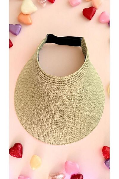Deeplively Women's Straw Hat Summer Beach Hat Premium Quality - Visor Hat