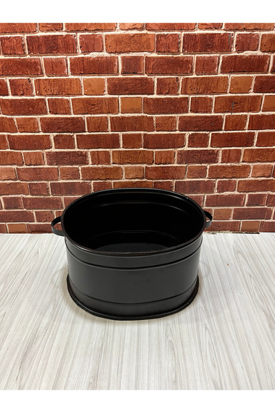KAÇKAR KUZİNE SOBA ODUN KOVASI SİYAH BÜYÜK BOY