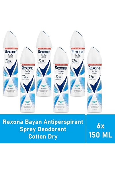 Rexona Deodorant Cotton Dry 150 ML - 6'lı  Paketi