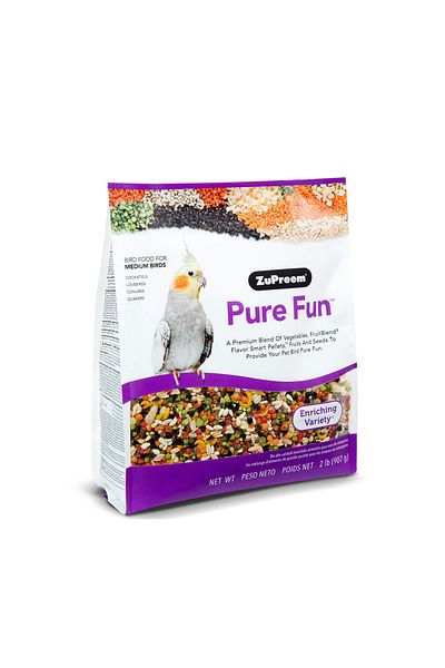 Zupreem Pure Fun Bird Food for Medium Birds - 2 Lbs