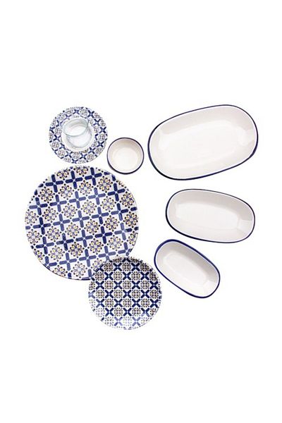 Tulü Porselen Tulu Db310 Classic 36 Piece Porcelain Breakfast Set