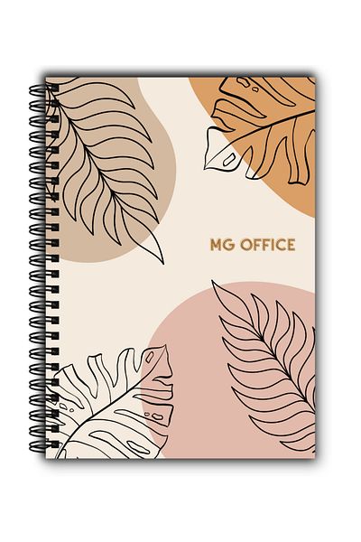 MG Office A5 Seychelles Notebook - Dictando - Metallic spiral, 80 sheets, thick paper, soft cover