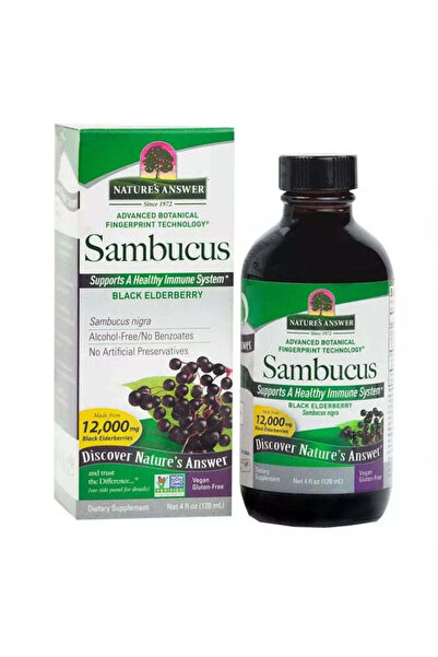 Natures Answer Sambucus Black Elderberry 12000Mg 120 Ml