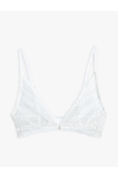 Koton Sutien Bralet din dantelă, fără sârmă, moale de mireasă