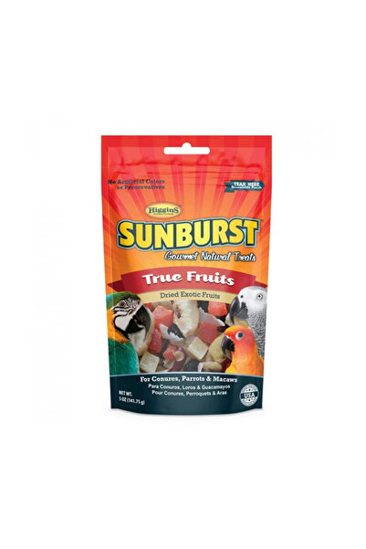 Higgins Sunburst True Fruits Gourmet Natural Treats for Bird - 5 Oz