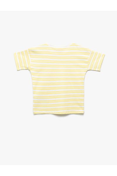 Koton Cotton Short Sleeve Crew Neck Stripe T-Shirt