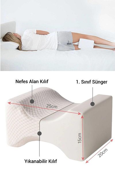 Wellgro Orthopedic Pregnant Support Pillow Leg Pillow Pregnant Pillow, Side Sleeping Pillow