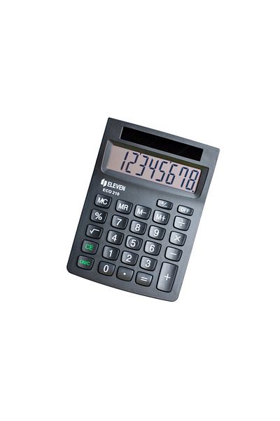 ELEVEN ECO 8-digit desktop calculator, 103.5 x 145.5 x 32.5 mm, Eleven ECO 210