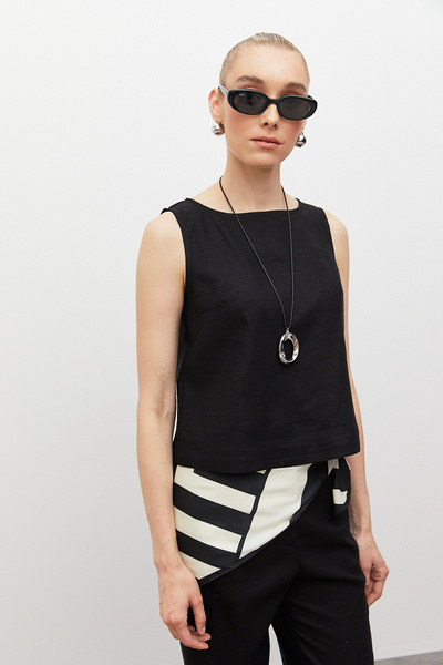 urban focus Linen Blouse