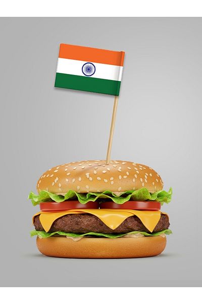 AYKUT OFSET 50 Pieces of Indian-Indian Flag Toothpicks, Cake, Cup Cake, Hamburger Toothpicks 15 cm
