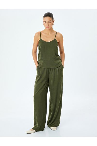 Koton Thin Straps Satin Tank Top