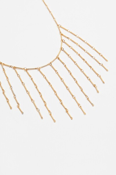 Pull & Bear Püsküllü çift katlı kolye