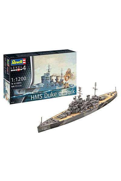 REVELL Model Kit Ship Battleship Hms Duke of York 05182
