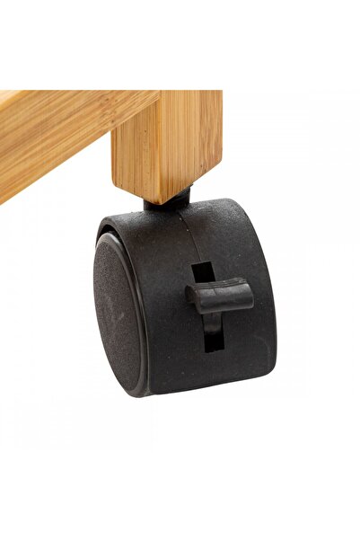 5 five simply smart Coș de rufe Andrada, bambus, textil, 55 x 28 x Î 80 cm, 52 litri