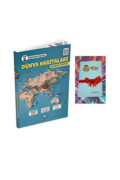 Karma Kitaplar Coğrafyanın Kodları Dünya Haritaları Çalışma Defteri ve Soru Bankası ( NOT DEFTERİ HEDİYE)