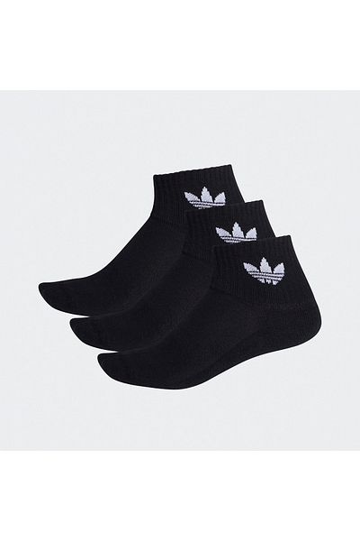 adidas Чифт от 3 черни унисекс чорапи до средната част на глезена