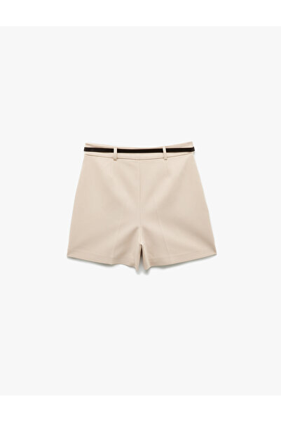 Koton Cepli Kemerli Yüksek Bel Mini Şort
