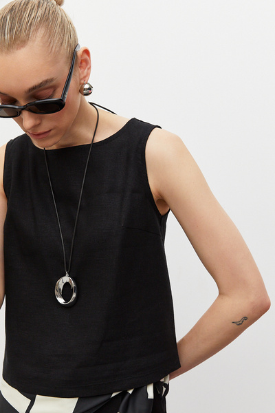 urban focus Linen Blouse