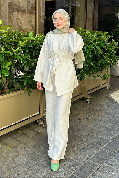 Ovn. Σετ Jill Kimono - Χρώμα Πέτρας
