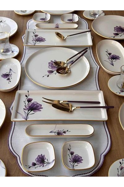ROSSEV Breakfast Set Avola 41 Pieces for 6 People