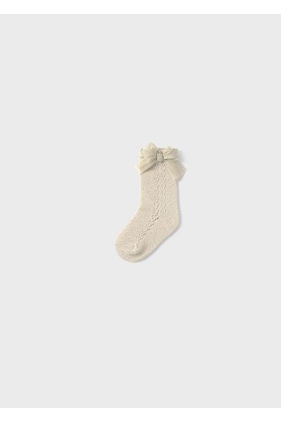 MAYORAL Baby Girl Bow Socks Beige 10871