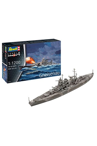 REVELL Model Kit Ship Battleship Gneisenau 05181