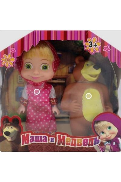 OEM Set Papusa Masha si Ursul / Masha and the Bear, cu sunet, 15 cm