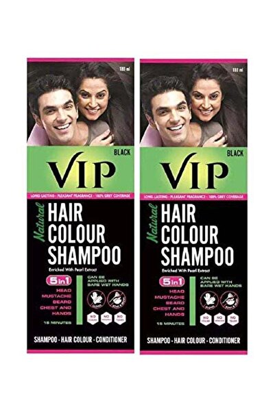 Vip 2-Piece 5 In 1 Permanent Hair Color Shampoo 180ml
