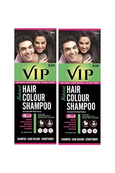 Vip Pack Of 2 Hair Colour Shampoo Multicolour 180ml