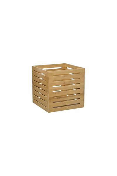 5 five simply smart storage box, bamboo wood, 31x31 cm