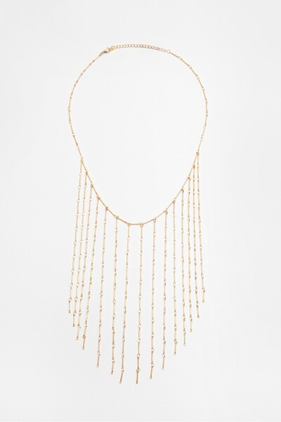 Pull & Bear Püsküllü çift katlı kolye