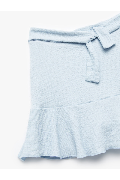 Koton Kuşak Detaylı Pileli Şort Etek