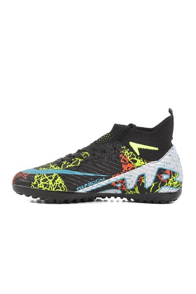 WALKWAY Black-F.Yellow Unisex Astroturf Field Shoes Laliga Air 600 g Astroturf