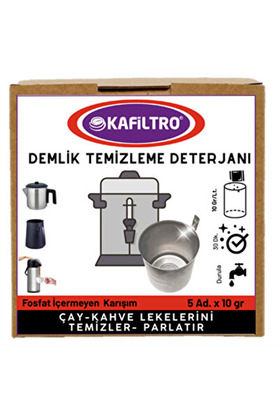 Kafiltro Çay-Kahve Demlik Temizleme Deterjanı(5x10Gr.)