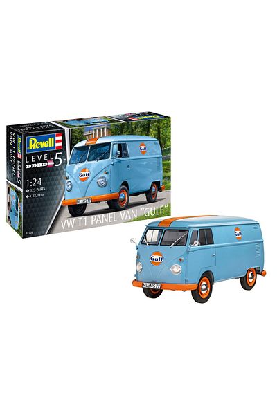 REVELL Model Kit Car Vw T1 Panel Van Gulf Decoration 07726