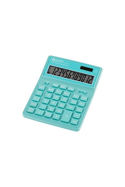 ELEVEN 12-digit desktop calculator, 204 x 155 x 33 mm, Eleven SDC-444XR Green