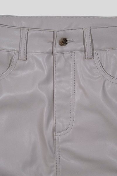 GMG FIRENZE Leather Slit Women's Skirt