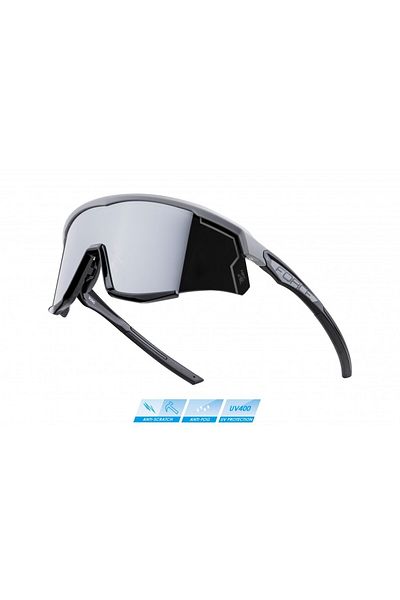 Force Sonic Glasses, black mirror lens, gray/black