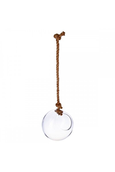 Atmosphera Créateur D'intérieur Hrănitoare pentru păsări Cannes, bol de sticlă, 19x22 cm, frânghie 44 cm