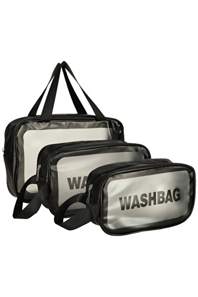 varioshop Комплект от 3 козметични чантички за пътуване VarioShop®, водоустой...